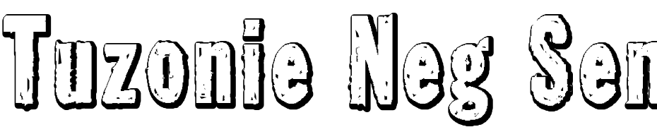Tuzonie Neg Semi Cond Font Download Free